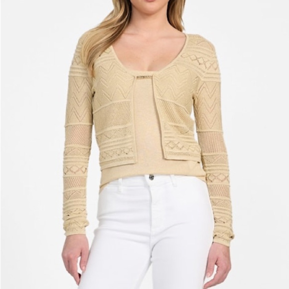 NWT Guess Eco Nellie Cardigan Sweater